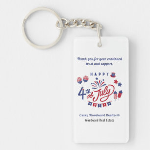 4 juli USA Reclame Marketing appreciatie Sleutelhanger