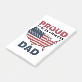 4 juli Vaderdag Patriotisch Post-it® Notes (Schuin)