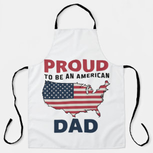 4 juli Vaderdag Patriotisch Schort