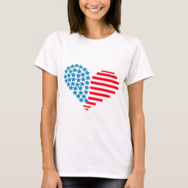 4 juli van het hart t-shirt