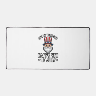 4 juli Verjaardag Gnome Patriottisch Shirt Ontwerp Bureaumat