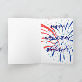 4 juli verjaardag van Sharon Kaart (Binnen)