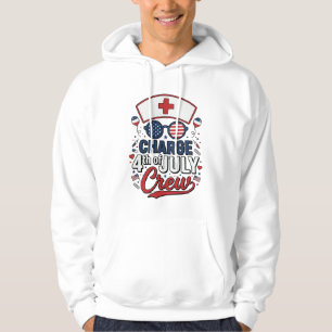 4 juli-verpleegkundig crew patriottisch medisch sh hoodie