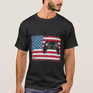 4 juli Video Game Gamer Kinder Boys Mannen VS T-shirt