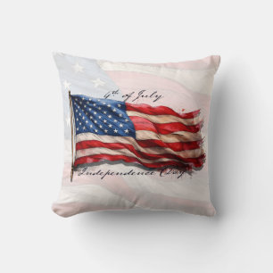 4 juli – Vier het met de Amerikaanse vlag Kussen
