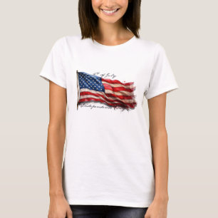 4 juli – Vier het met de Amerikaanse vlag T-shirt
