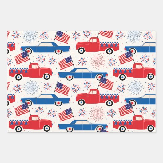 4 juli viering inpakpapier vel (Voorkant 3)