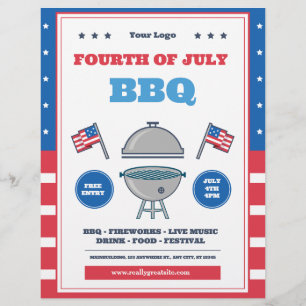 4 juli-viering, Onafhankelijkheidsdag Flyer