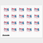 4 JULI Viering stickers (Vel)