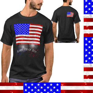4 juli-viering - Vlag van de VS T-shirt