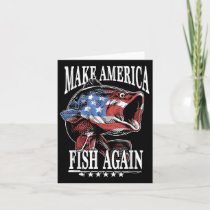 4 juli Vissen _ Make America Fish Again Verenigde Kaart