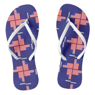 4 juli Vlag patroon Flip Flops