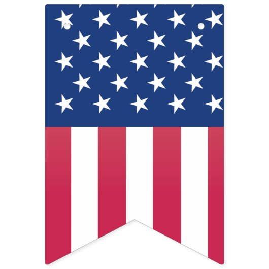 4 juli, vlag, rood, wit en blauw Bunting Vlaggetjes (Eerste vlag)