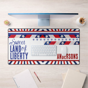 4 juli Vlag van Amerika Sweet Land of Liberty Bureaumat