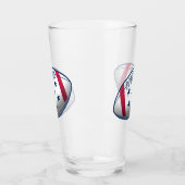 4 juli-voetbal glas (Links)