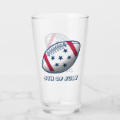 4 juli-voetbal glas (Achterkant)