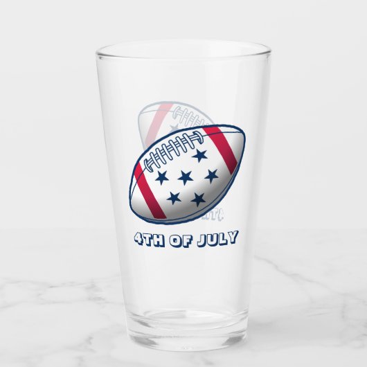 4 juli-voetbal glas (Voorkant)