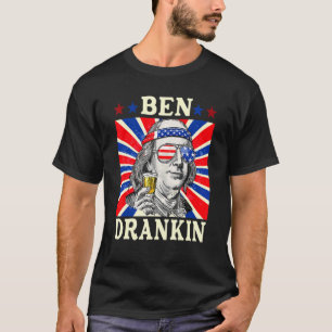 4 juli voor mannen Ben Drankin T-shirt
