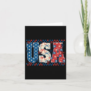4 juli VS Amerikaanse vlag Coquette strik Vrouwen Kaart