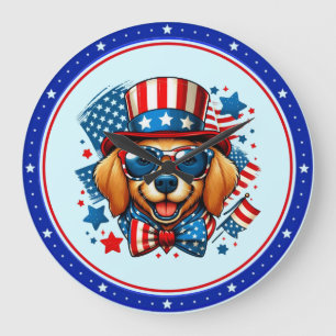 4 juli VS Patriottische Hond Onafhankelijkheidsdag Grote Klok