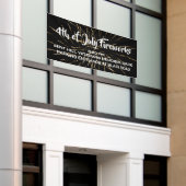 4 juli Vuurwerk Advertentie Banner (Buitenkant Gebouw)