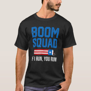 4 juli Vuurwerk Boom Patriotic U T-shirt