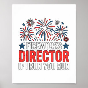 4 juli vuurwerk directeur Als ik ren ren jij Poster
