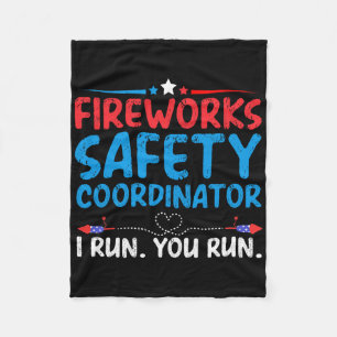 4 juli vuurwerk veiligheidscoördinator ik ren jij fleece deken