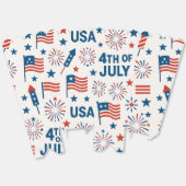 4 juli 🇺🇸 | Vuurwerk, Verenigde Staten Vlag & St Bedankdoosjes (Ongevouwen)