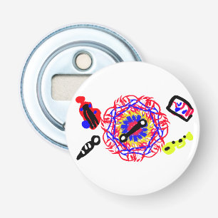 4 juli vuurwerkbands button flesopener