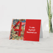  4 juli Wenskaart 7 Kaart (Achterkant)