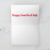 4 juli Wenskaart Kaart (Binnen)