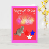 4 juli Wenskaart Kaart (Gele Bloem)