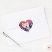 4 juli - Westie - Polo Hart Sticker (Envelop)