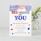 4 juli Zomer BBQ Kaart (Staand voorkant)