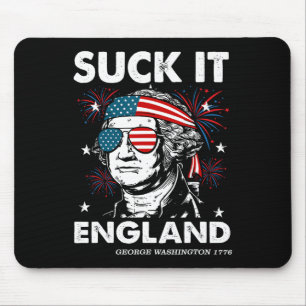 4 juli zuig-het Engeland shirt grappig George-wash Muismat