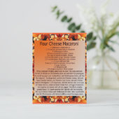 4 kaasmac briefkaart (Staand voorkant)