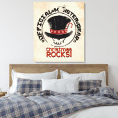 4 Kleine Monsters - Andy Holiday Canvas Afdruk (Insitu (Slaapkamer))