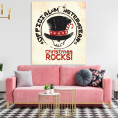 4 Kleine Monsters - Andy Holiday Canvas Afdruk (Insitu (Woonkamer))