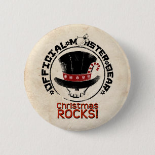 4 Kleine Monsters - Andy Holiday Ronde Button 5,7 Cm