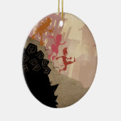 4 kleine monsters - door de stad lopen keramisch ornament (Rechts)