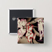 4 Kleine Monsters - Groep Vierkante Button 5,1 Cm (Voorkant /achterkant)