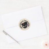 4 Kleine Monsters - Michael Holiday Logo Ronde Sticker (Envelop)