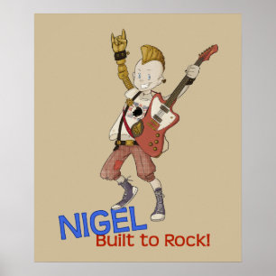4 Kleine Monsters - Nigel Poster