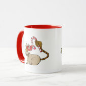 4 Kleine Monsters - Tesla Holiday Logo Mok (Voorkant links)