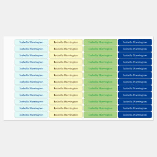 4 Kleur Douanenaam Ijzer-op Stoffenkleding Labels