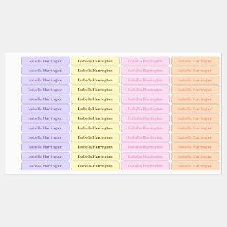 4 Kleur Douanenaam Ijzer-op Stoffenkleding Labels