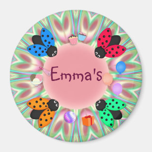 4 ladybugs magneet