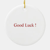 4 Leaf Clover Keramisch Ornament (Achterkant)