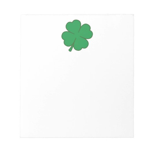 4 Leaf Clover Notitieblok (Voorkant)